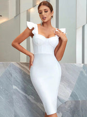 Elegant hip-hugging bandage dress