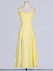 Slit Sleeveless Zip Back Midi Dress