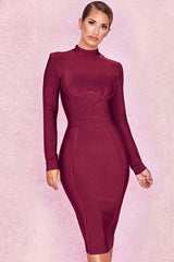 Elegantly Made Winy Bandage Full sleeve Dress