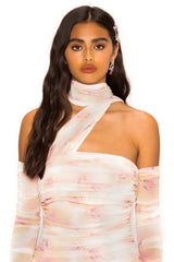 Elegant Ruched Full Sleeve Dress