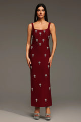 RENNA ELEGANT RED MAXI DRESS