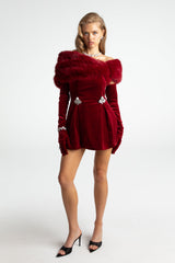 Scarlet Luxe Velvet Dress