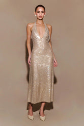 Allure Sparkling Midi party Dress