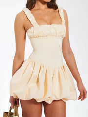 Bubble Hem Mini Dress