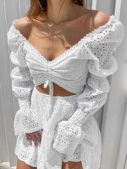 Elegant Cutout Hollow Dress