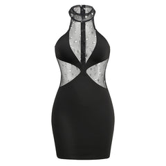 Gaglia Strapless High Neck Sleeveless Dress