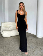CHIC BACKLESS MAXI DRESS