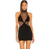 Gaglia Strapless High Neck Sleeveless Dress