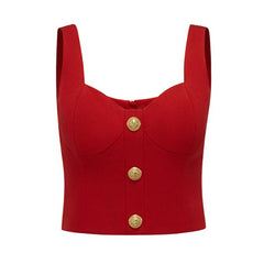 Elegant And Sexy Sleeveless Short Vest Corset Skirt
