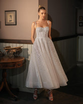Halter Spray Silver Shiny Party Dress