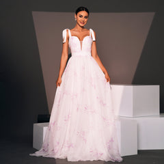 CHARMING ELEGANT WHITE MAXI DRESS