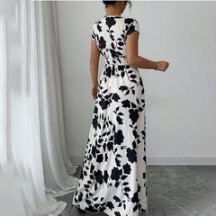 V-Neck Maxi Elegant Dress