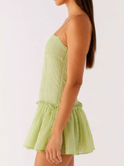 Ruffle Hem Cami Mini Dress