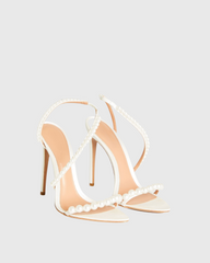 Anu Spiral Strap Pearl Sandals