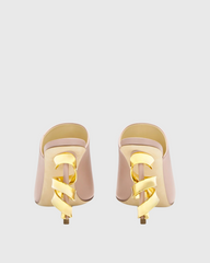 Balor Metal Spiral Mules In Pink