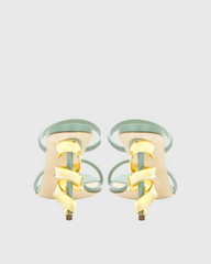 Balor Metal Spiral Sandals In Mint