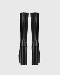 Barbara Cutout Buckle Platform Knee Hight Boots