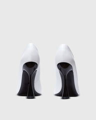 Berenice Flared Heel Leather Pumps