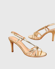 Bernice Strap Sandals In Gold