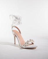 Buffy Pearl Lace Up Sandals
