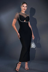 Charming Diamond Bandage Party Dress