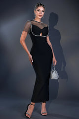 Charming Diamond Bandage Party Dress