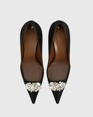 Eben Faux Suede Pumps In Black