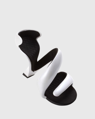 Felicia Twist Heels In White