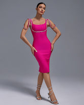 Mesha Diamond Evening Bandage Dress
