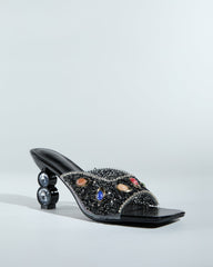 Hazel Gem Embellished Slippers