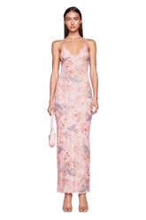 Spaghetti Straps Butterfly Backless Dress