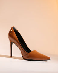 Itala Leather Pumps In Brown