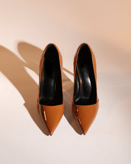 Itala Leather Pumps In Brown