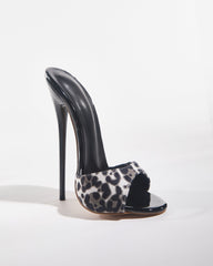 Jolie Leopard Print Open Toe Heels
