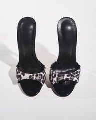 Jolie Leopard Print Open Toe Heels