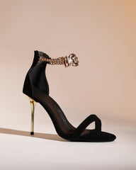 Leonora Gold Chain Strap Sandals