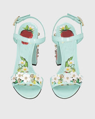 Loreto Strawberry Orchard Sandals In Green