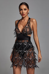 Mini Dress-Elite Lemily-Black