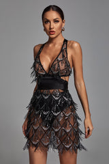 Mini Dress-Elite Lemily-Black