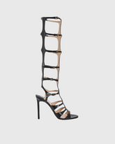 Maggia Gladiator Strappy Sandals In Black