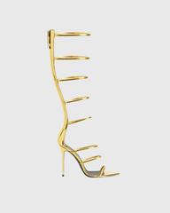 Maggia Strappy Gladiator Sandals In Gold