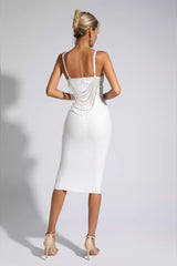 Weila Pearl Midi Bandage Dress