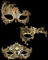 Rhinestone Metallic Mask