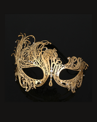 Rhinestone Metallic Mask
