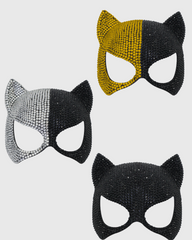Rhinestone Cat Mask