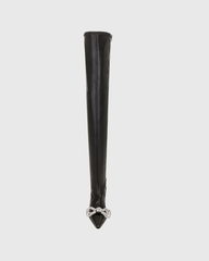 Rina Crystal Bow Hybrid Over The Knee Boots