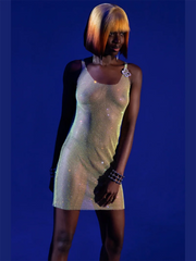 Sequined Sexy Hollow-out Camisole Dress