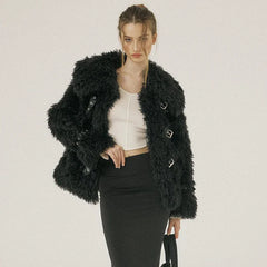 Fluffy Woolen Ring Top Dress