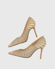 Sada Diamente Lace Pumps In Nude