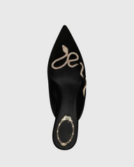 Sarni Snake Rhinestone Mules